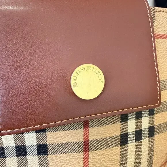 Burberry House Check Medium Tote Dark Brown - Picture 10 of 13